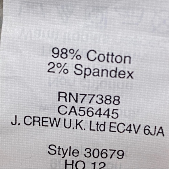 J.Crew Liberty Toothpick Jeans Size 25 Ditsy Floral Ankle Denim Cottagecore - Picture 6 of 7